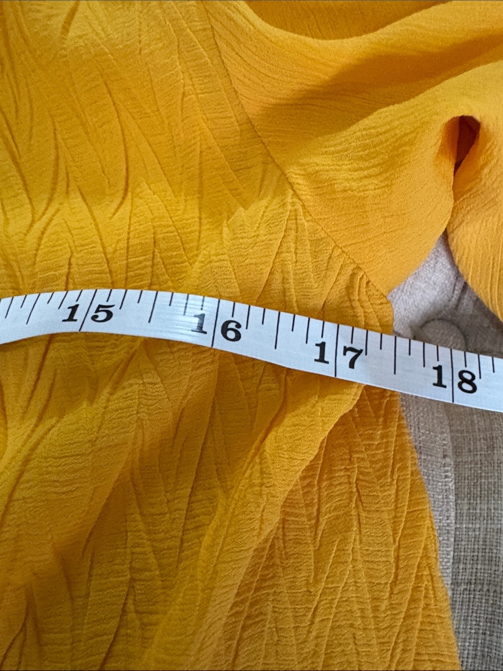 Zara Mustard Puff-Sleeve Pleated Peplum Blouse - Picture 3 of 4